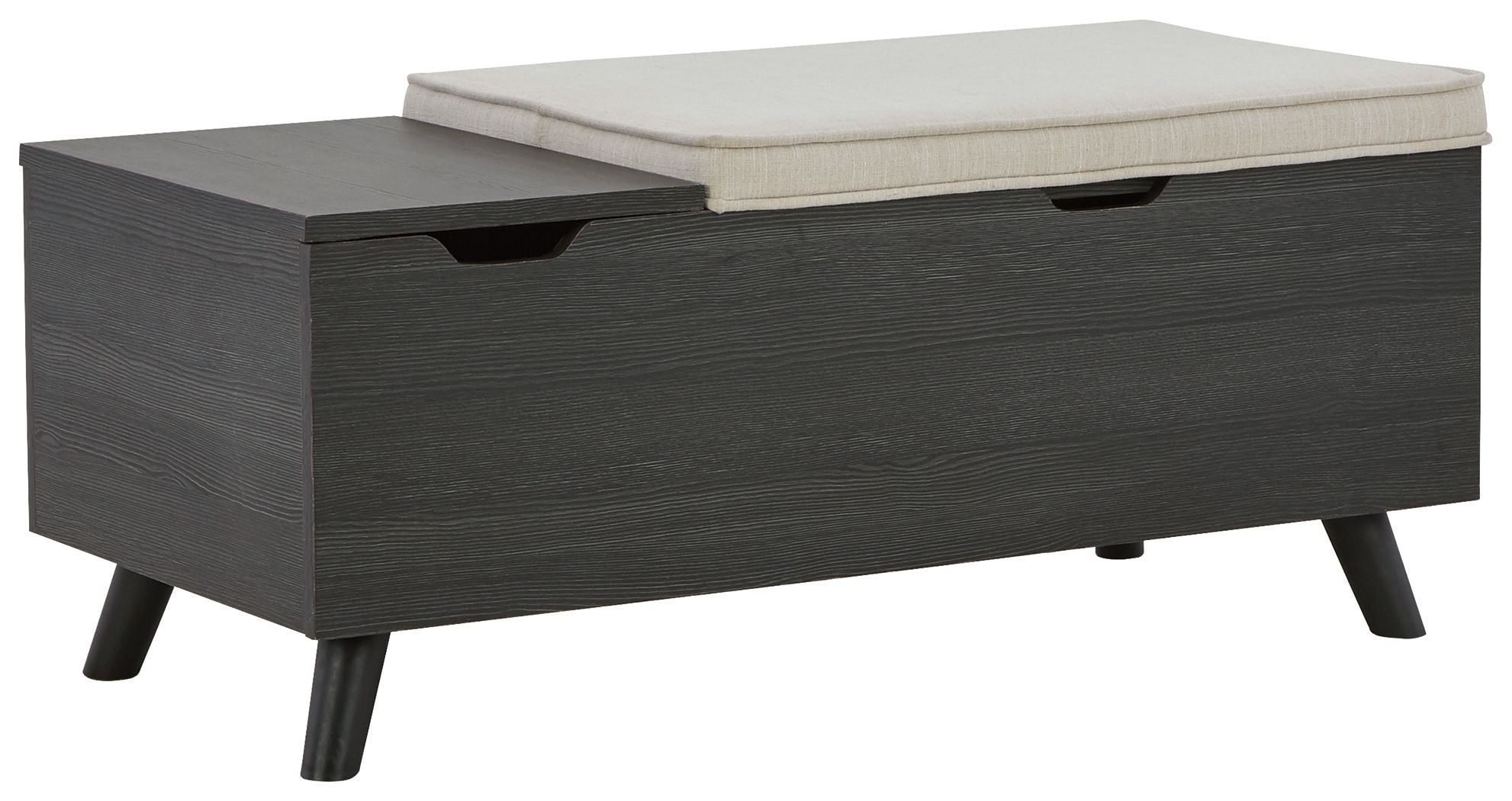 Yarlow - Banc de rangement - Gris foncé