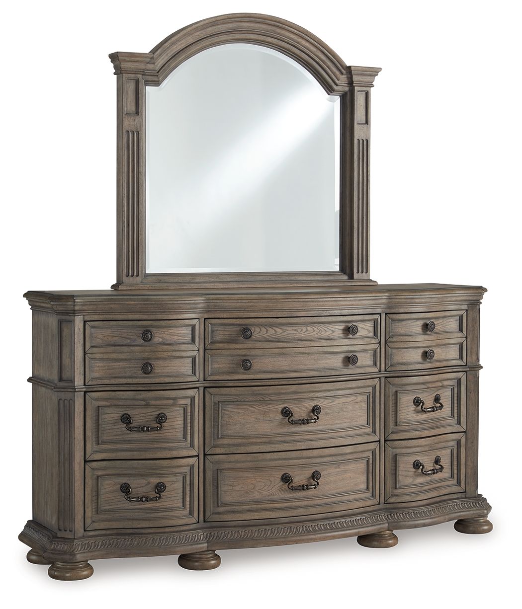 Ardenfield – Commode et miroir – Brun clair