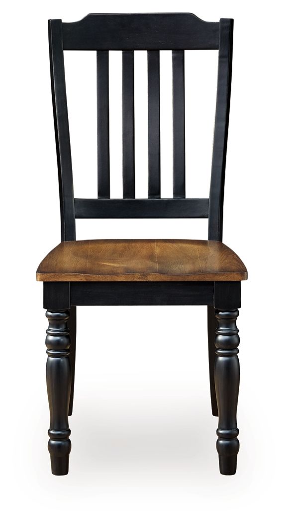 Clorazi - Chaise de salle à manger (lot de 2) - Noir / Marron