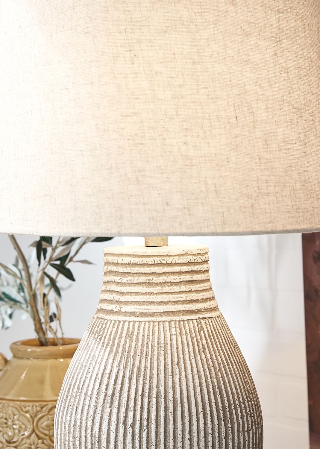 Layal - Lampe de table en papier - Beige