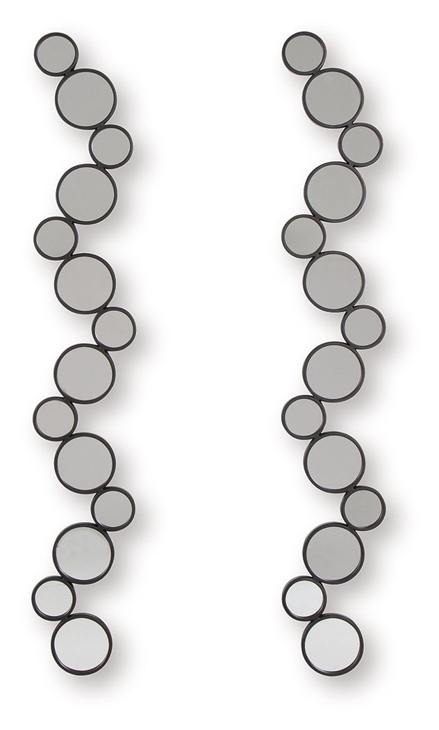 Vinler - Lot de 2 miroirs décoratifs - Noir