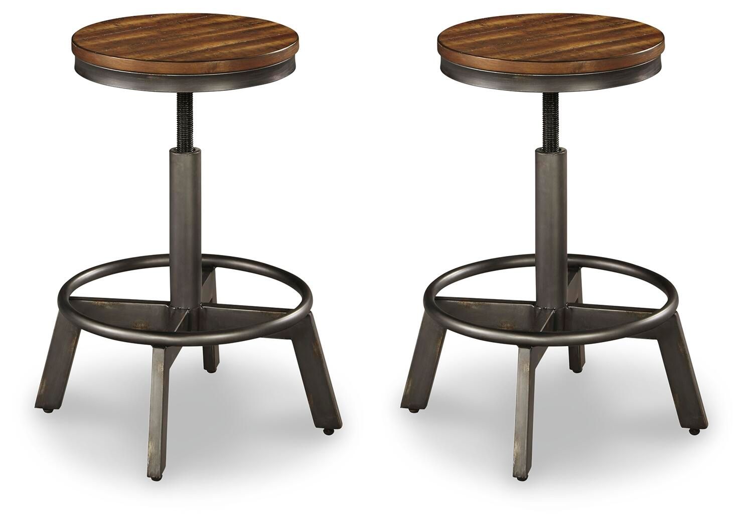 Torjin - Tabouret pivotant (Lot de 2)