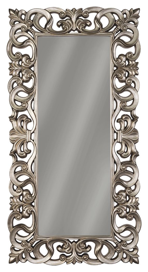 Lucia - Miroir sur pied - Finition argent antique