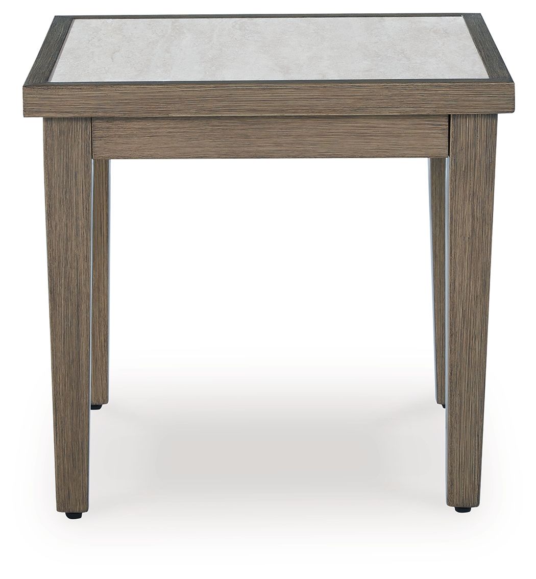 Rainier Ranch - Table d'appoint carrée - Brun / Beige