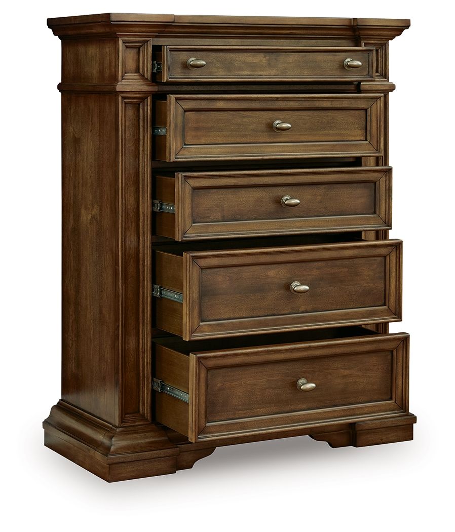 Frantanna - Commode cinq tiroirs - Brun