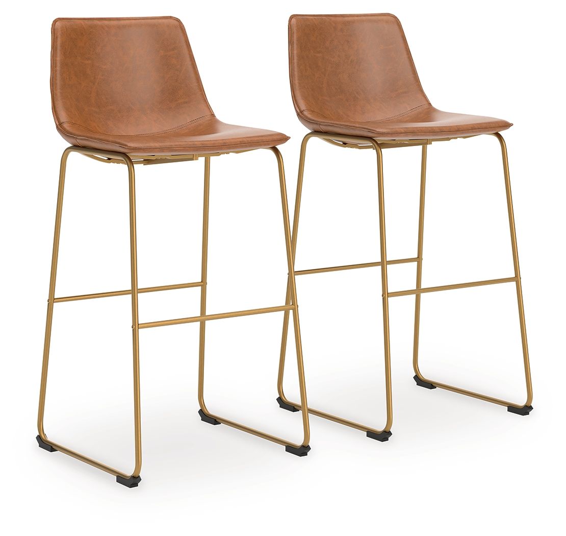 Ciabori - Tabouret de bar rembourré haut (Lot de 2)