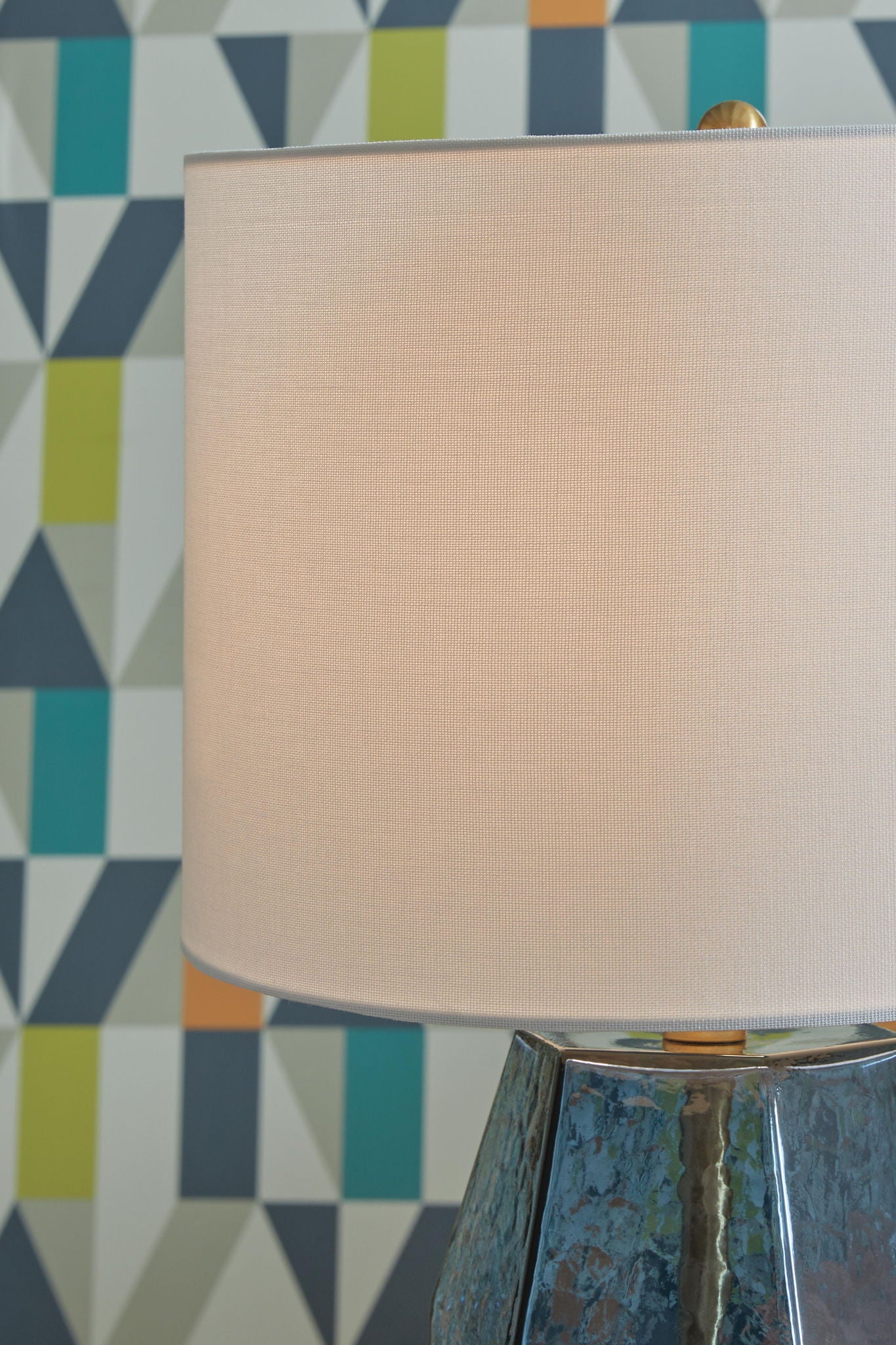 Tallow - Lampe de table en verre - Bleu