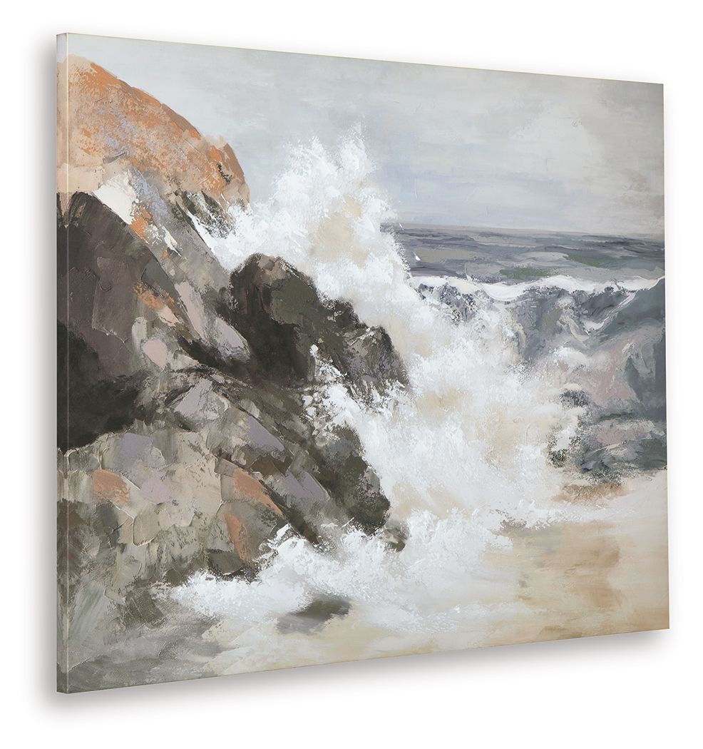 Worthner - Décoration Murale - Beige / Gris / Blanc