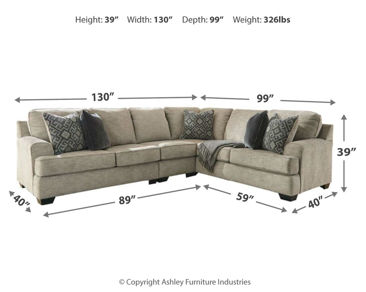 Bovarian - 3 Piece Sectional