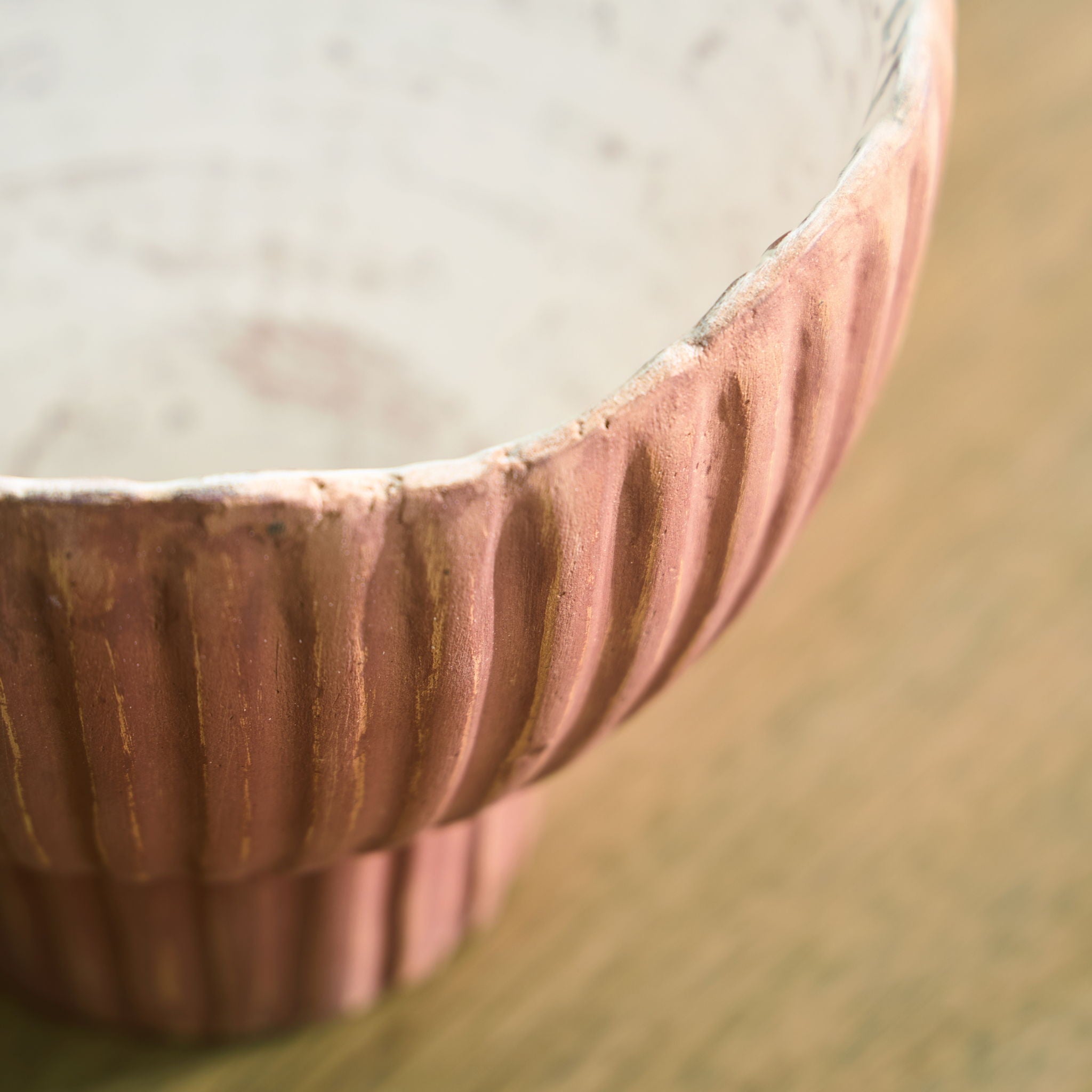 Orban - Vase - Sienne / Blanc