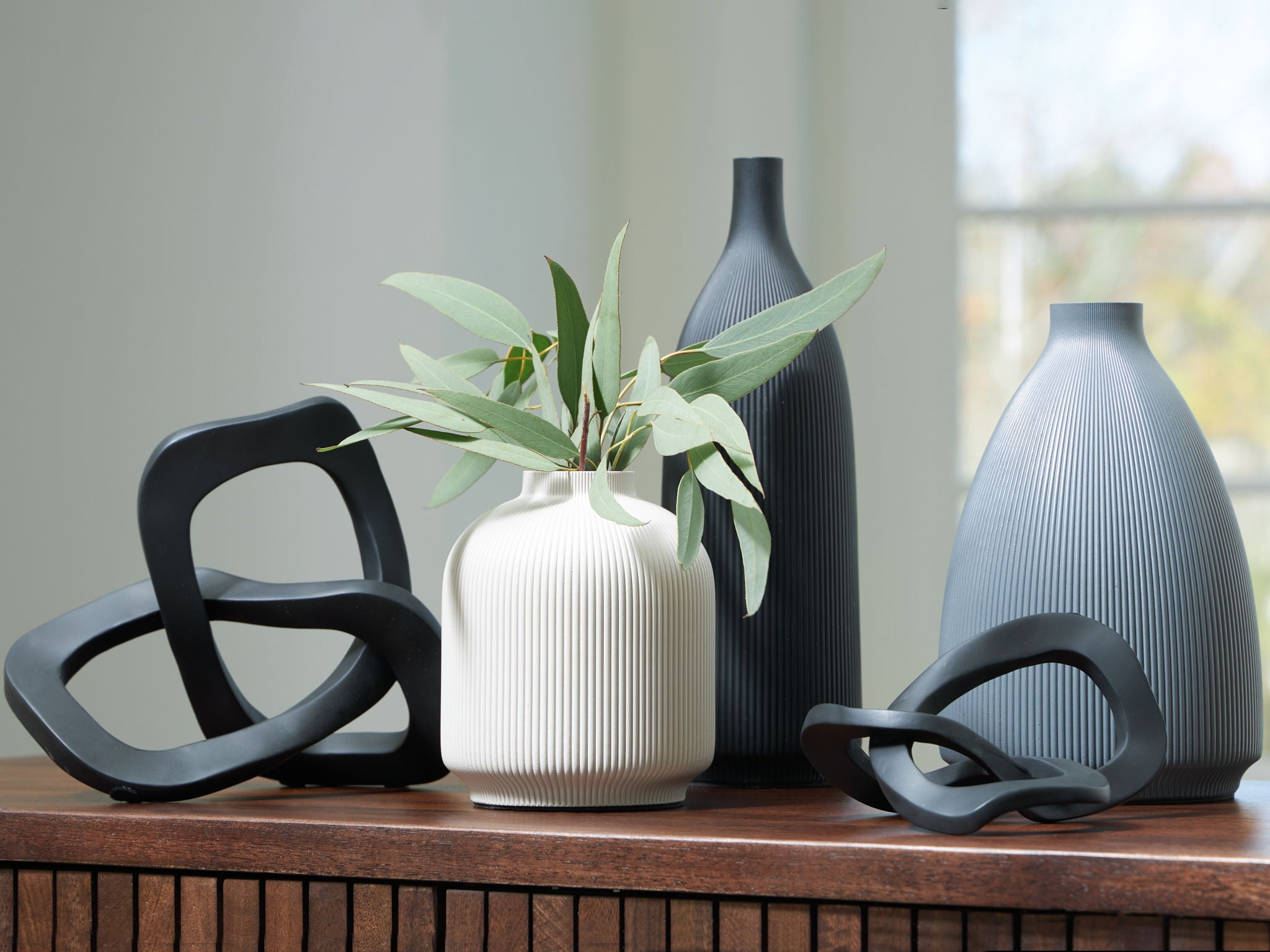 Leithick - Ensemble d'accessoires (Lot de 5) - Noir / Fauve / Gris