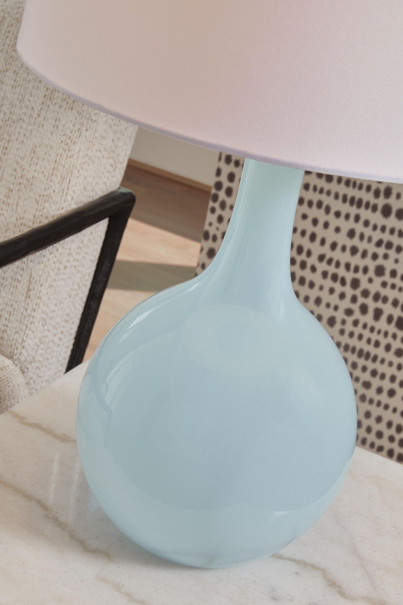 Rylanton - Lampe de table en verre - Aqua