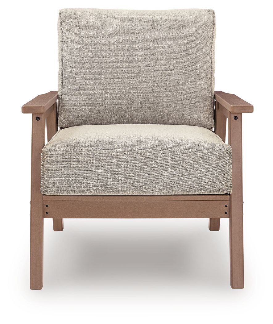 Grover Beach - Chaise longue avec coussin (lot de 2) - Bois flotté