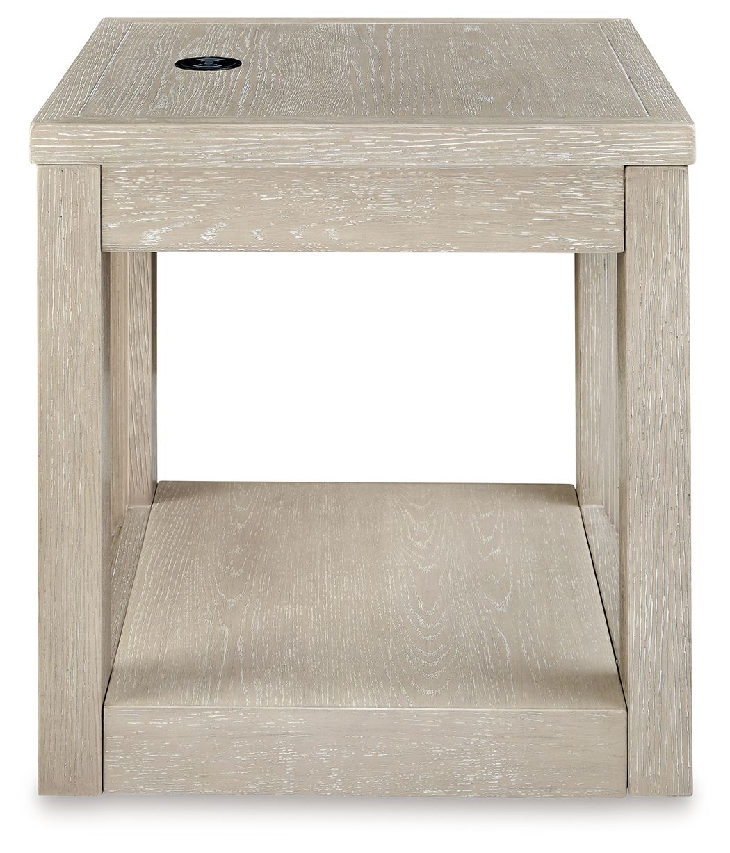 Marxhart - Table d'appoint carrée - Bisque