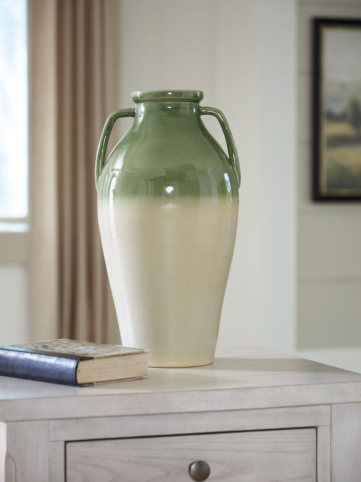 Andorbury - Vase - Vert / Beige