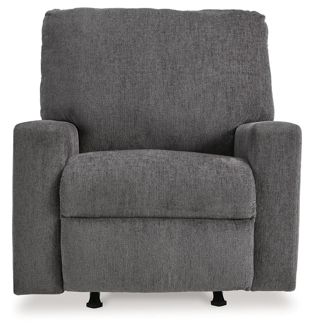 Rannis - Fauteuil inclinable à bascule - Tissu - Étain