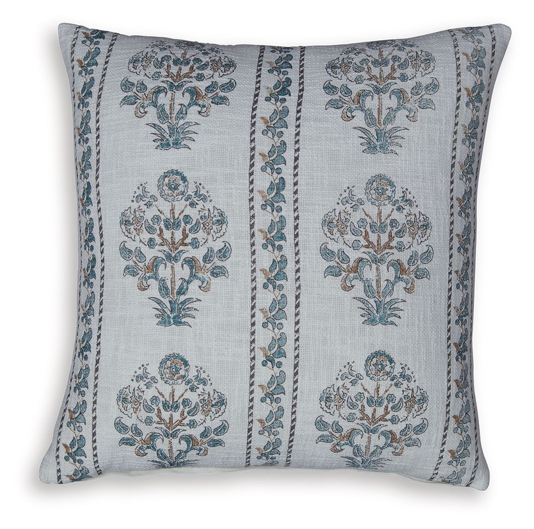 Paulmour - Pillow (Set of 4) - Ivory / Green / Brown