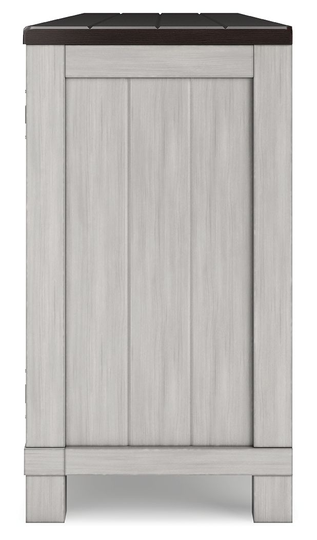 Meuble TV Darborn de 88 po avec foyer électrique à infrarouge – Gris / Brun