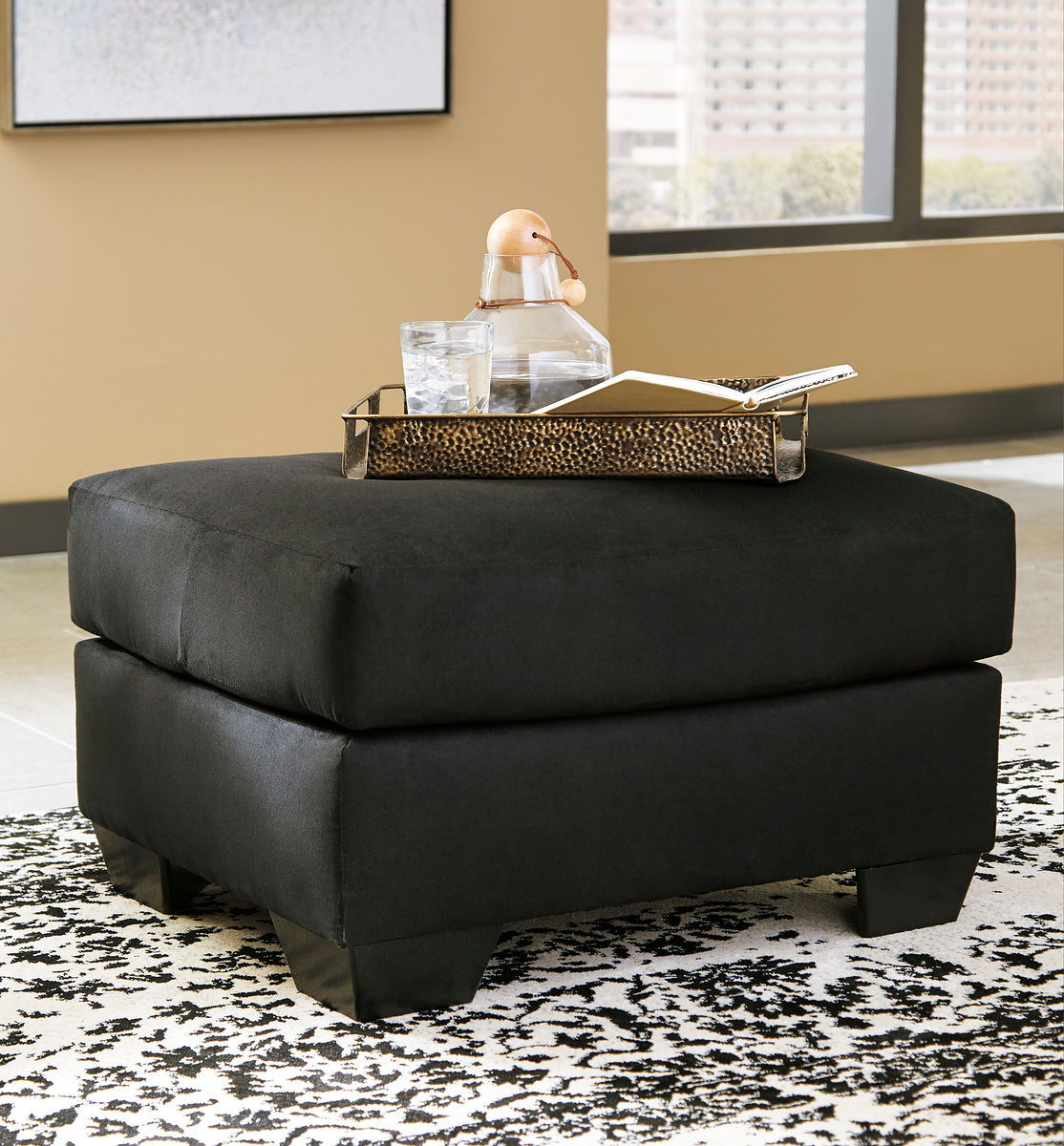 Darcy - Fauteuil avec Ottomane