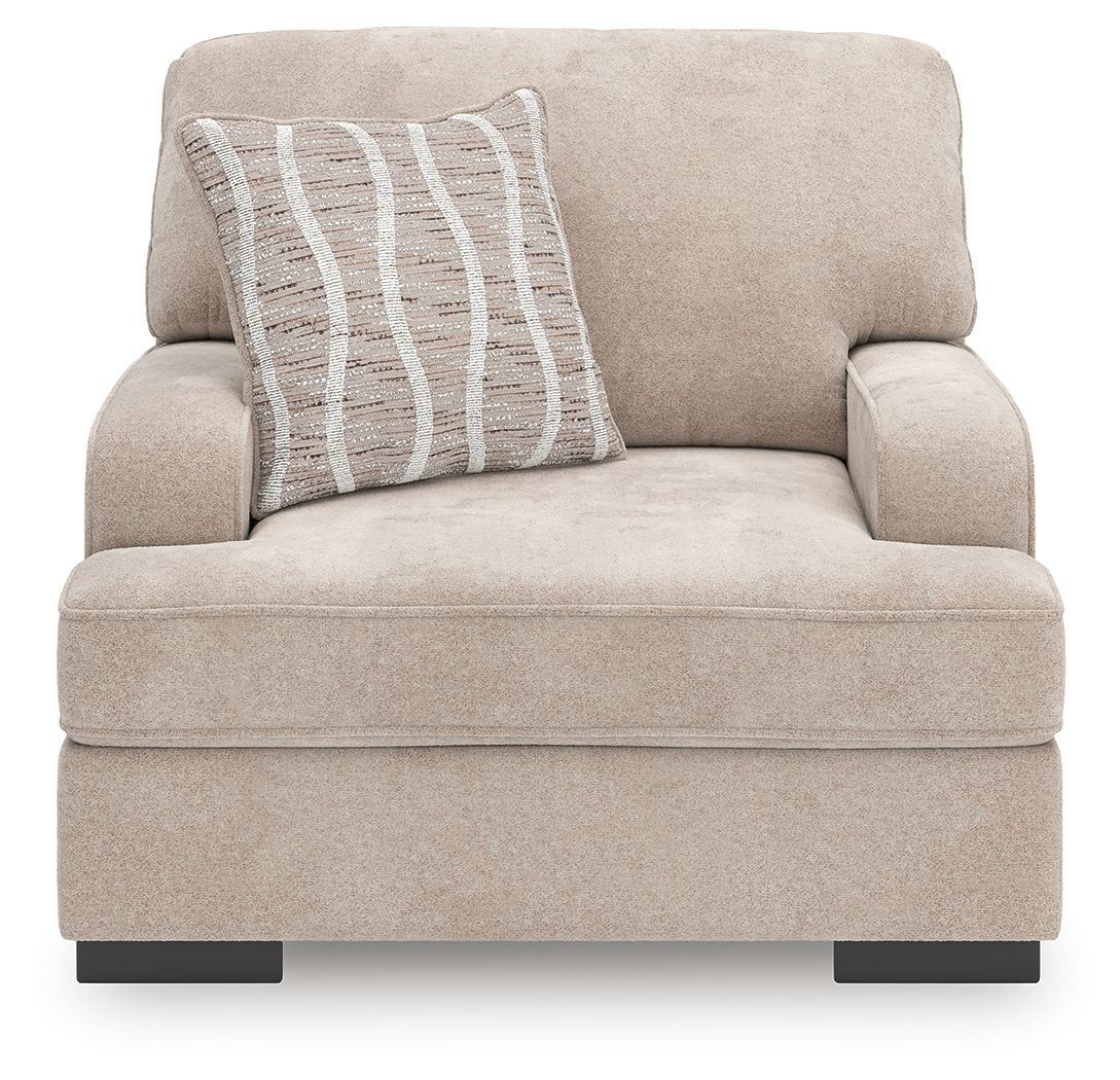 Haut de gamme - Fauteuil une place et demie - Gris taupe