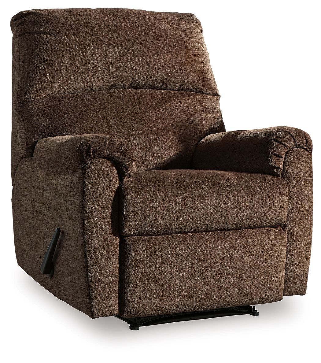 Nerviano - Fauteuil inclinable Zero Wall - Tissu - Chocolat