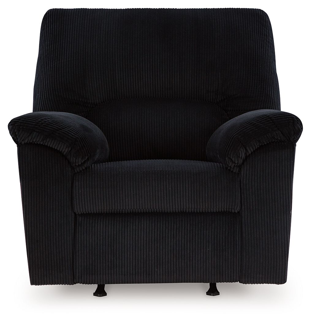 Simplejoy - Fauteuil inclinable à bascule - Tissu - Onyx
