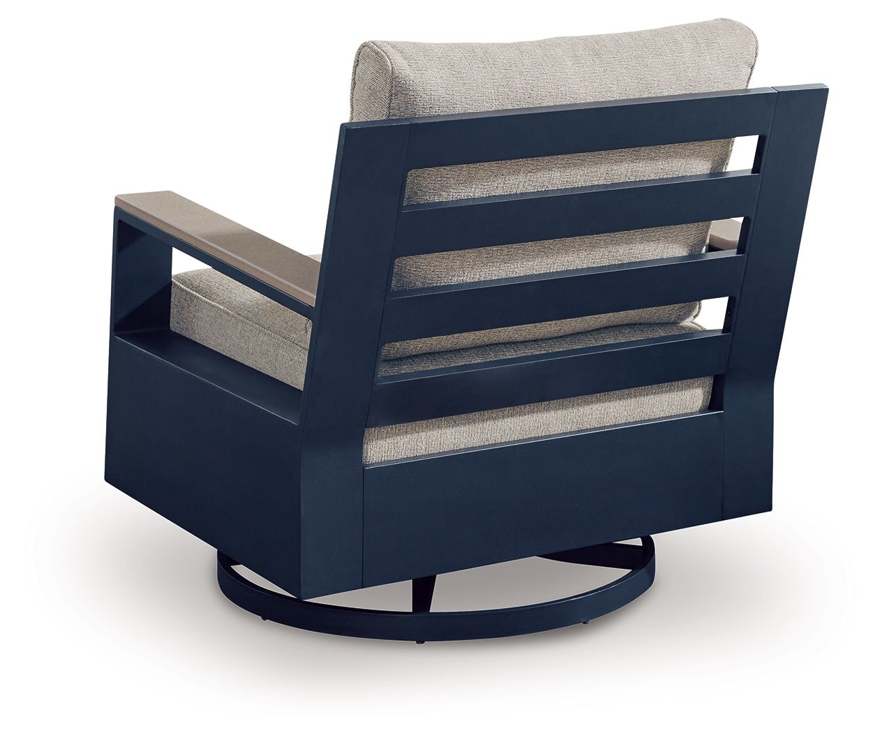 East Beach - Fauteuil planeur pivotant avec coussin - Bleu