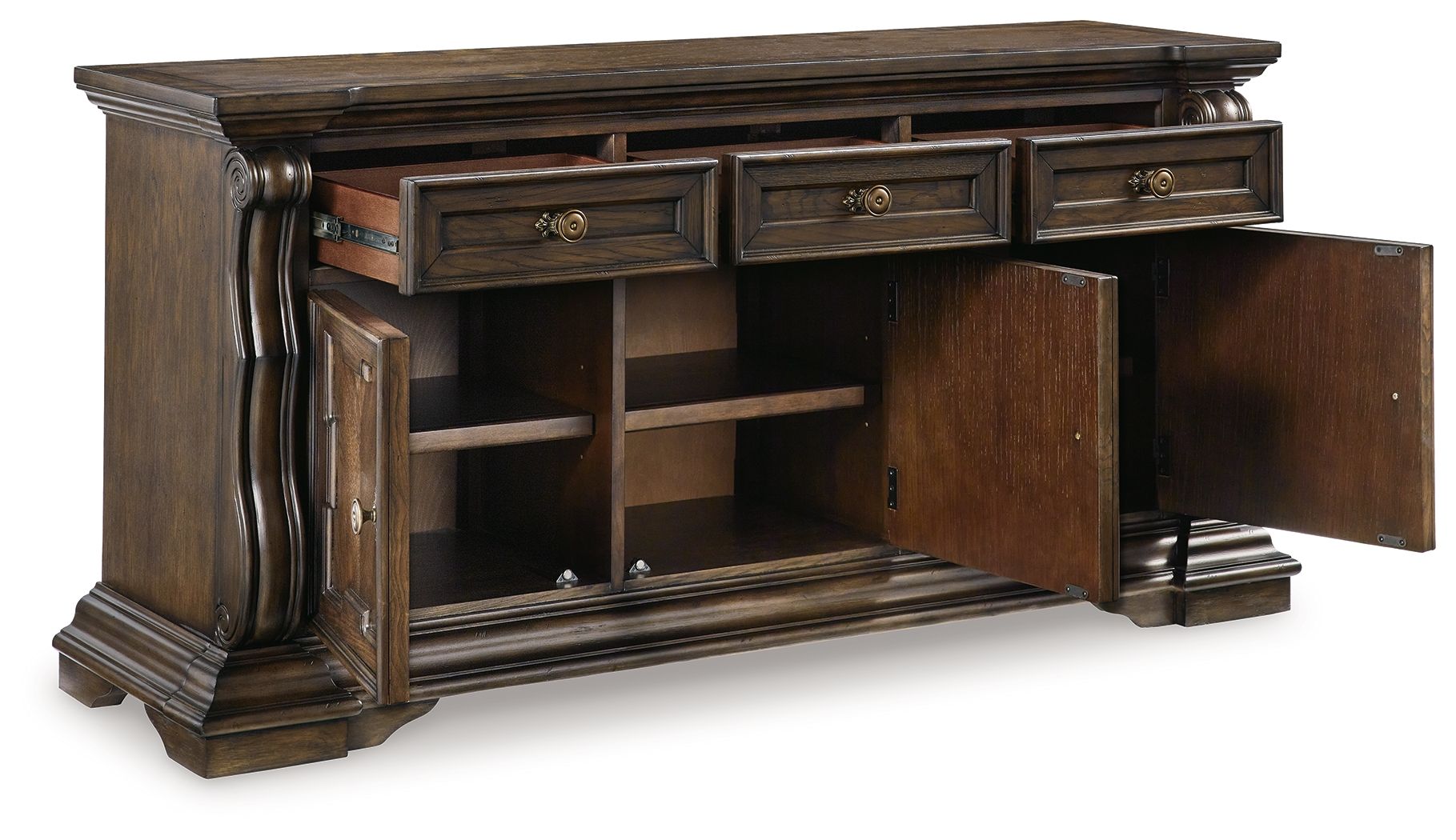 Maylee - Buffet de salle à manger - Brun foncé