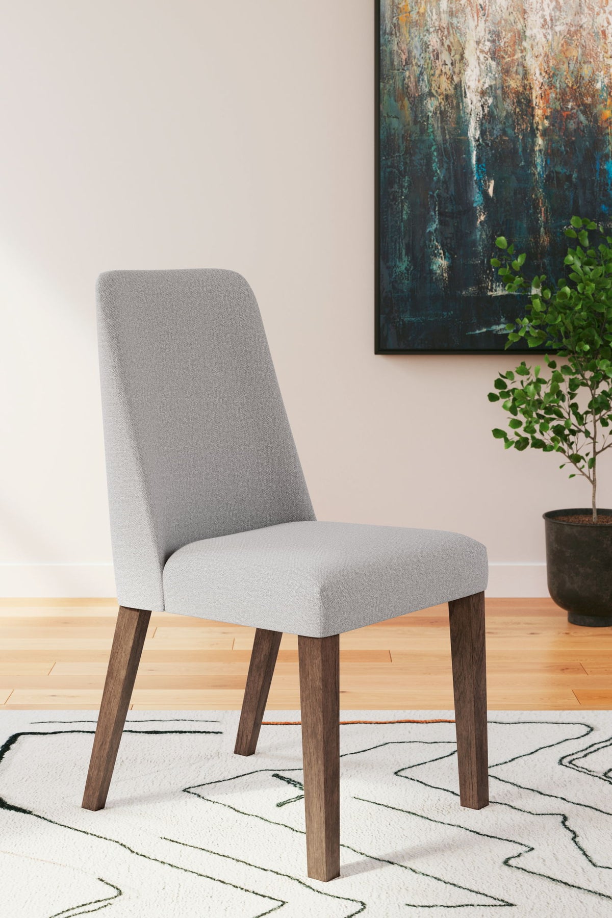 Lyncott - Chaise rembourrée de salle à manger (lot de 2)