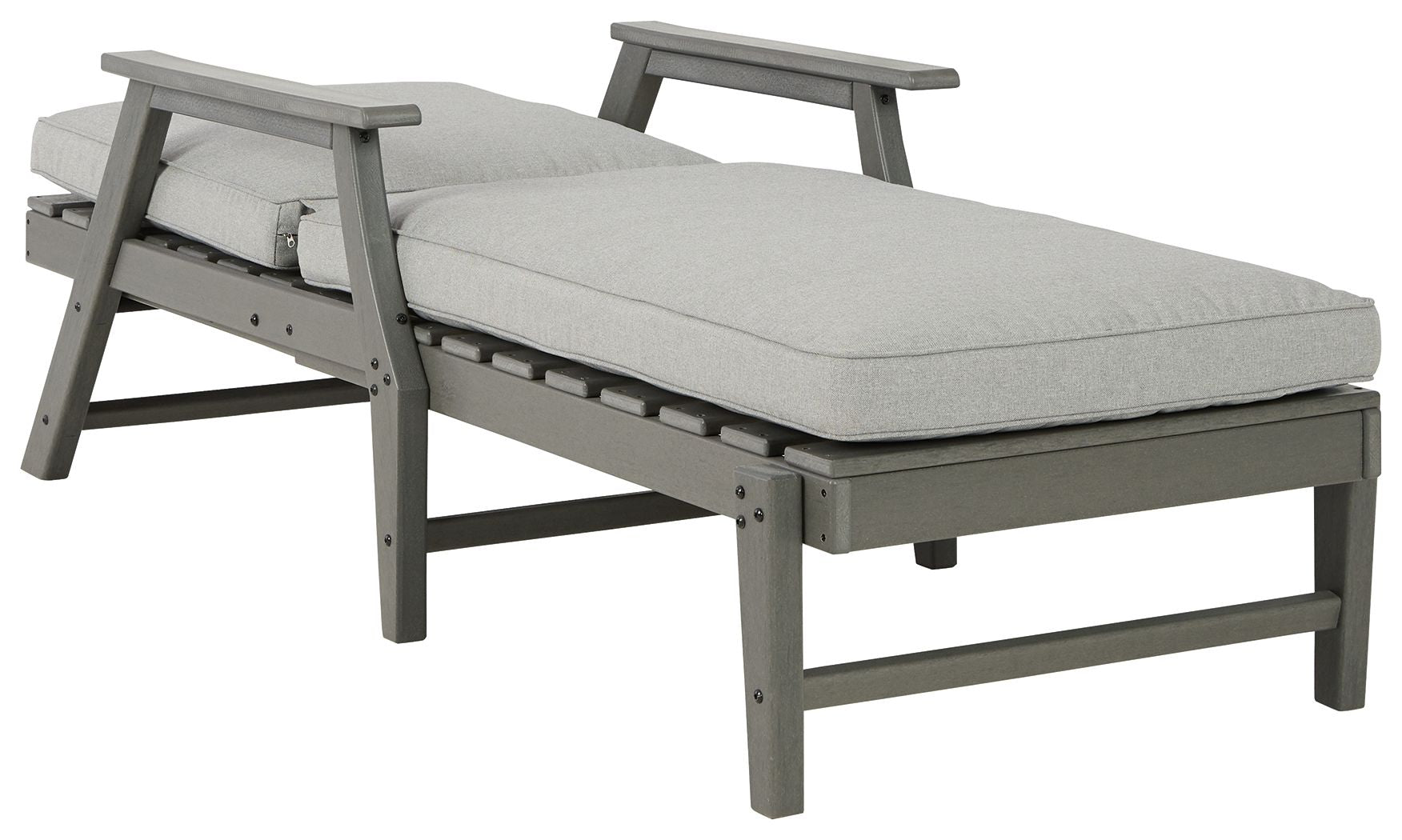 Visola - Chaise longue avec coussin - Gris