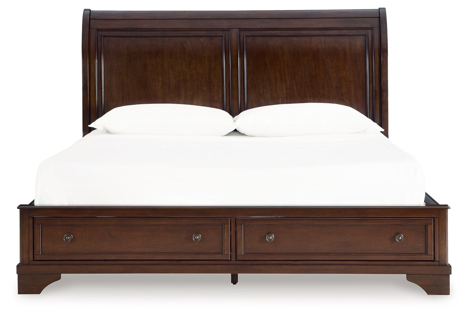 Trellington - Lit de rangement King Sleigh - Marron
