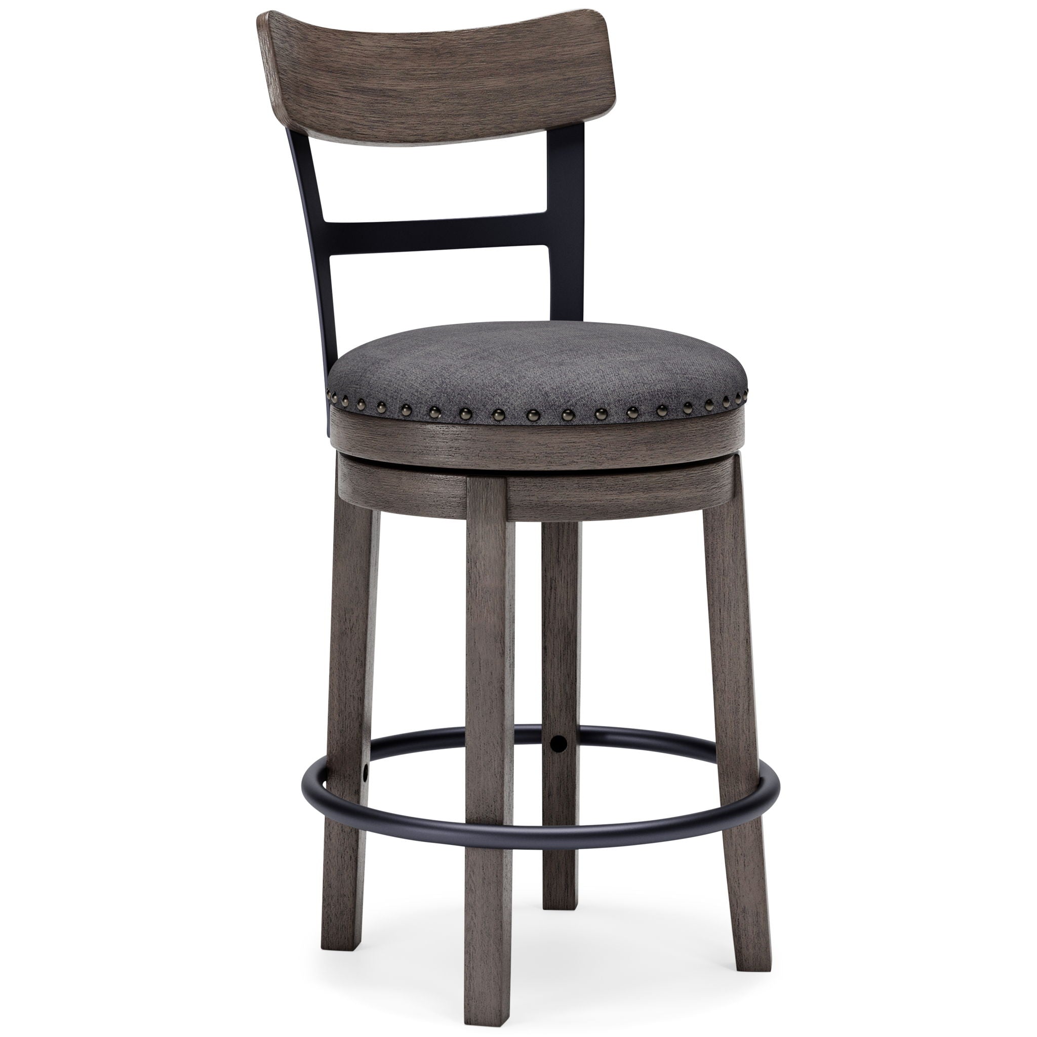 Caitbrook - Tabouret de bar pivotant UPH - Gris