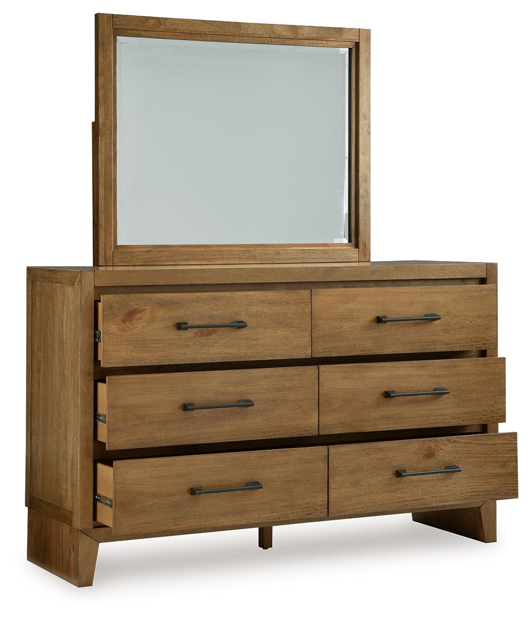 Sherbana - Commode et miroir - Marron clair