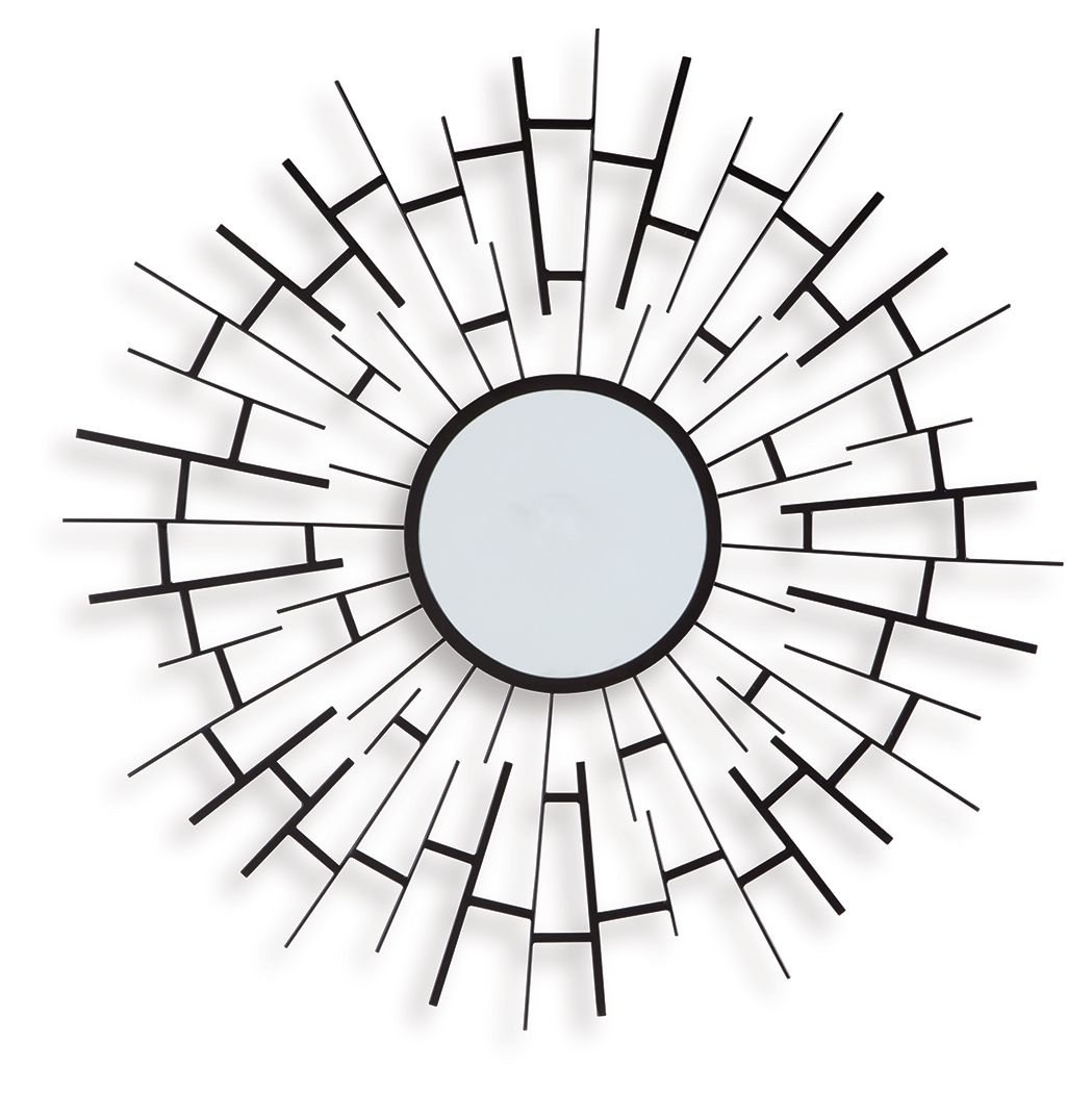 Garrenworth - Miroir décoratif - Noir