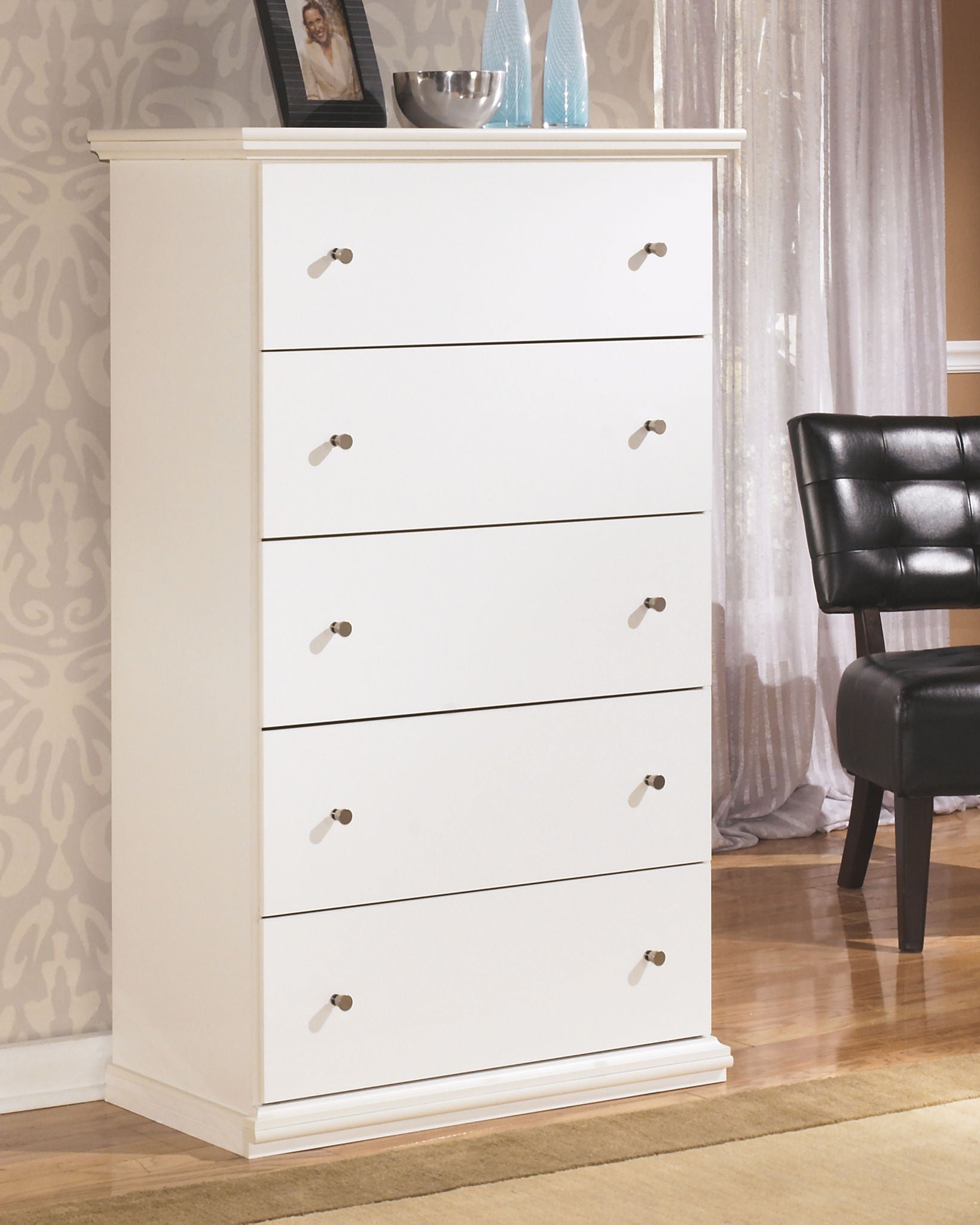 Bostwick Shoals - Commode à cinq tiroirs - Blanc