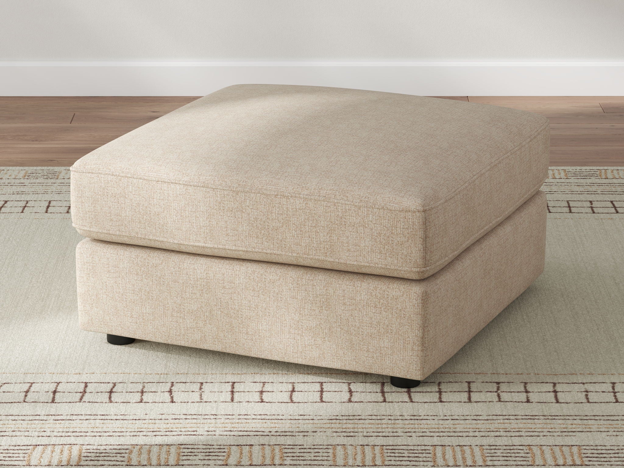 Seyler - Grand pouf d'appoint - Sable