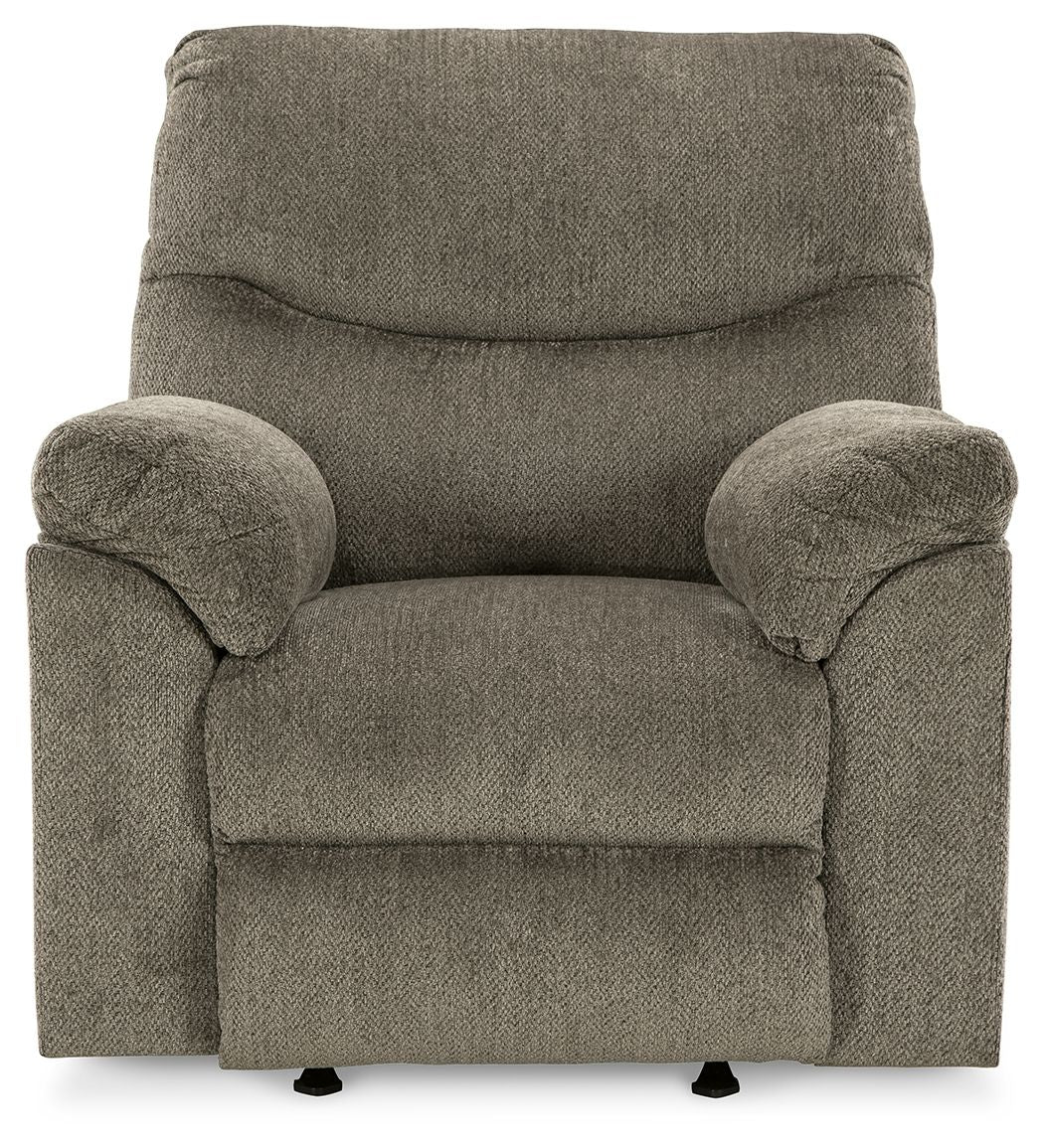 Alphons - Fauteuil inclinable à bascule - Tissu - Mastic