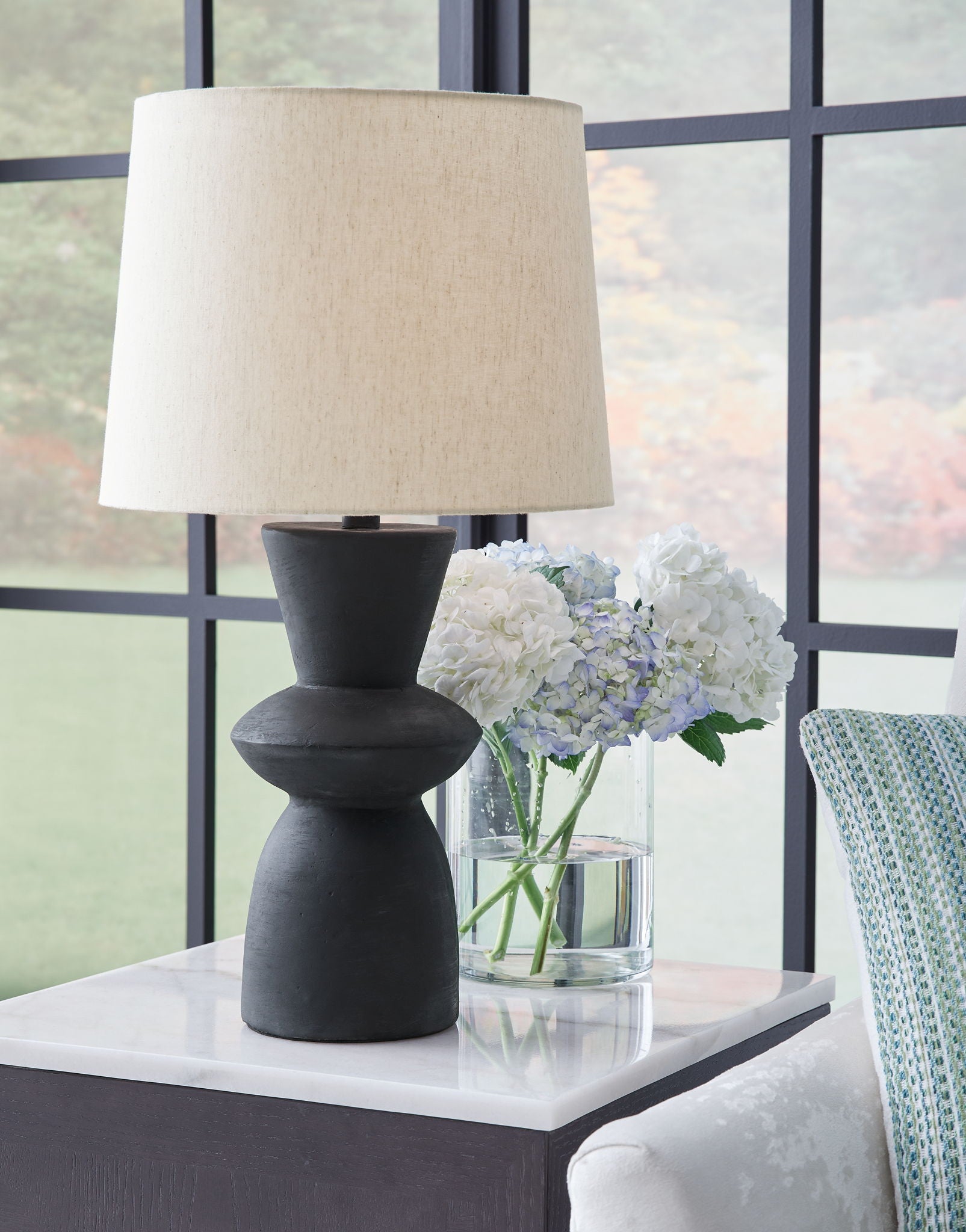Scarbot - Lampe de table en papier (Lot de 2) - Noir vieilli