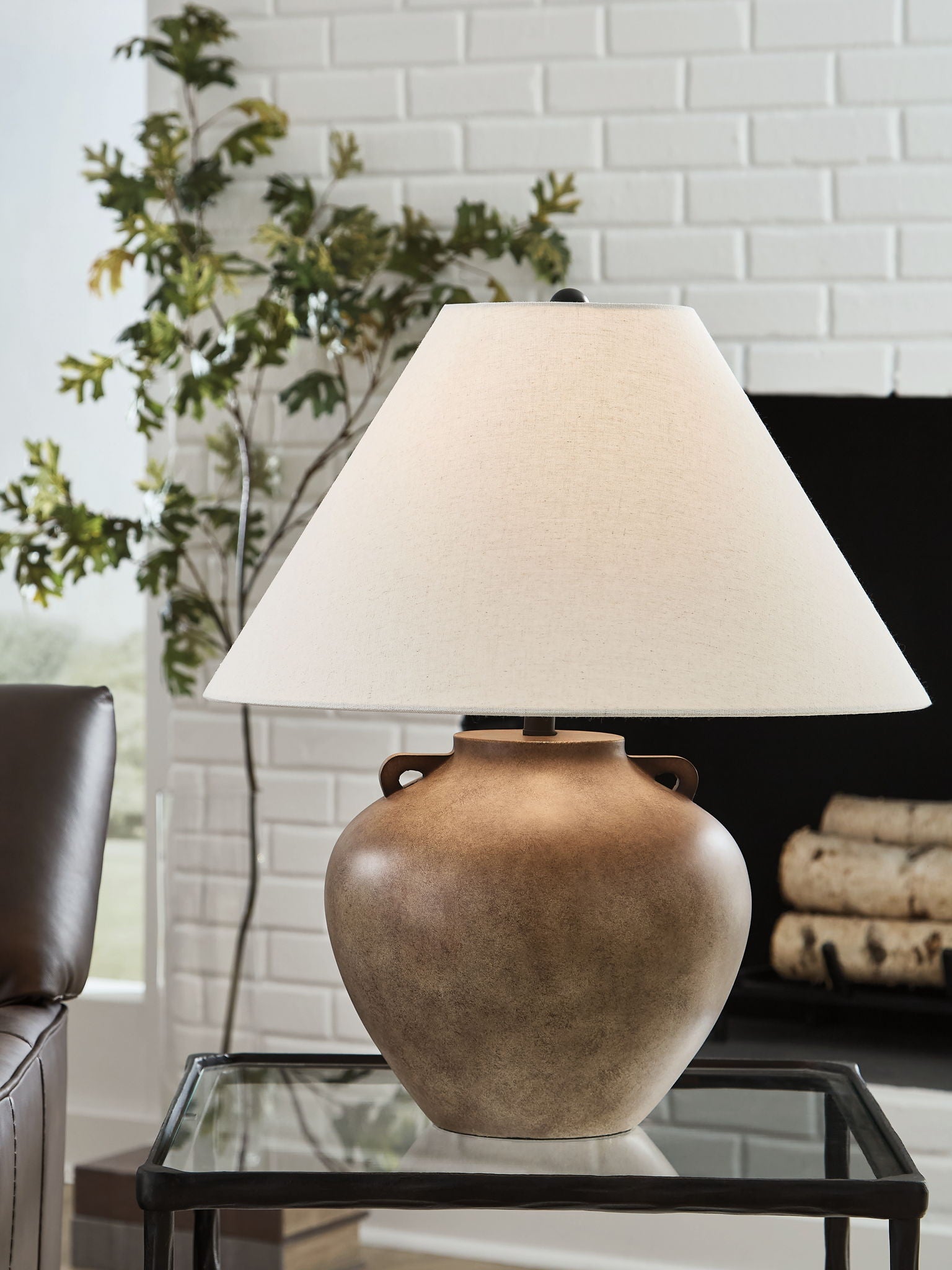 Ferrilby - Lampe de table Poly - Beige antique