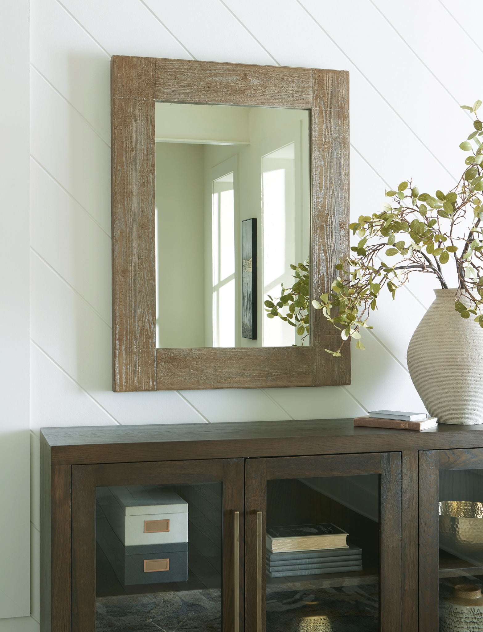 Waltleigh - Miroir décoratif - Marron vieilli