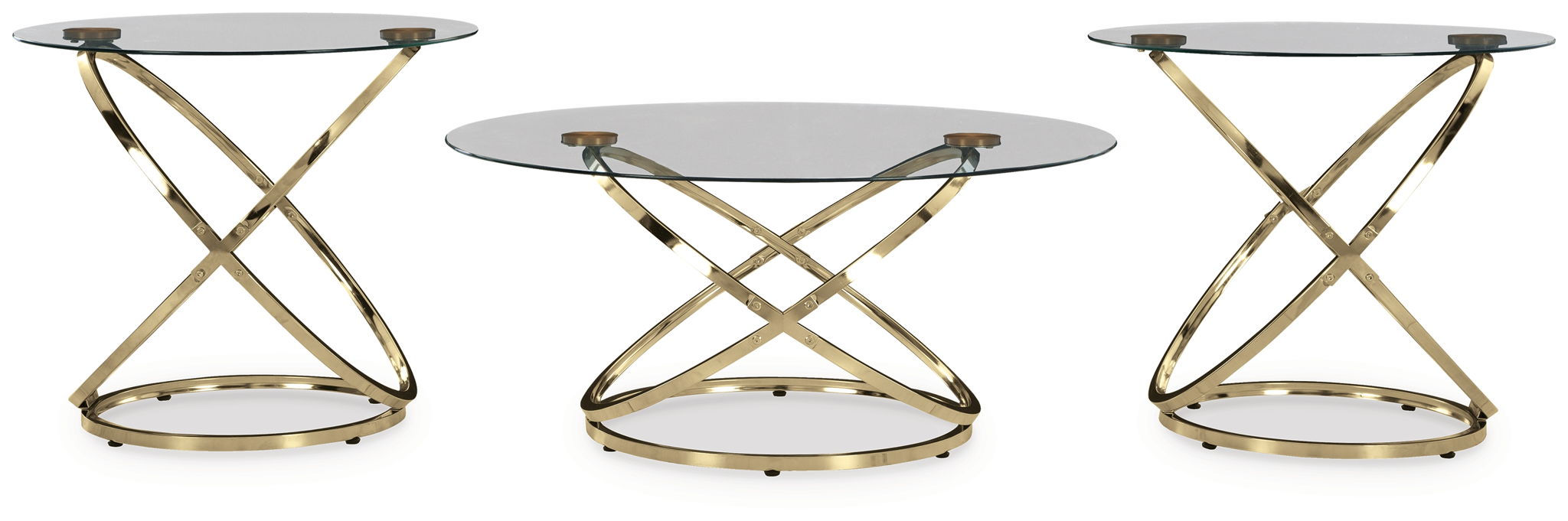 Crimonti - Ensemble de tables d'appoint (Lot de 3) - Champagne