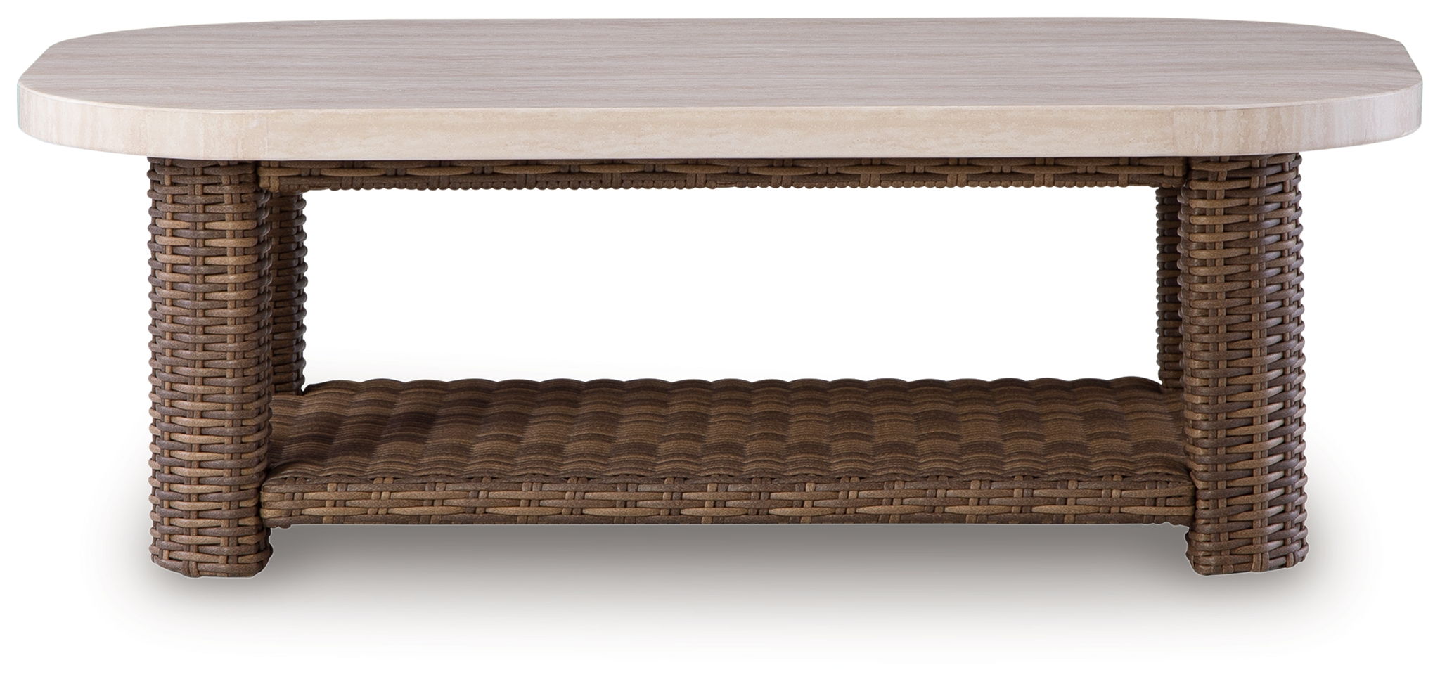 Table basse rectangulaire Dolan Creek – Beige/Marron