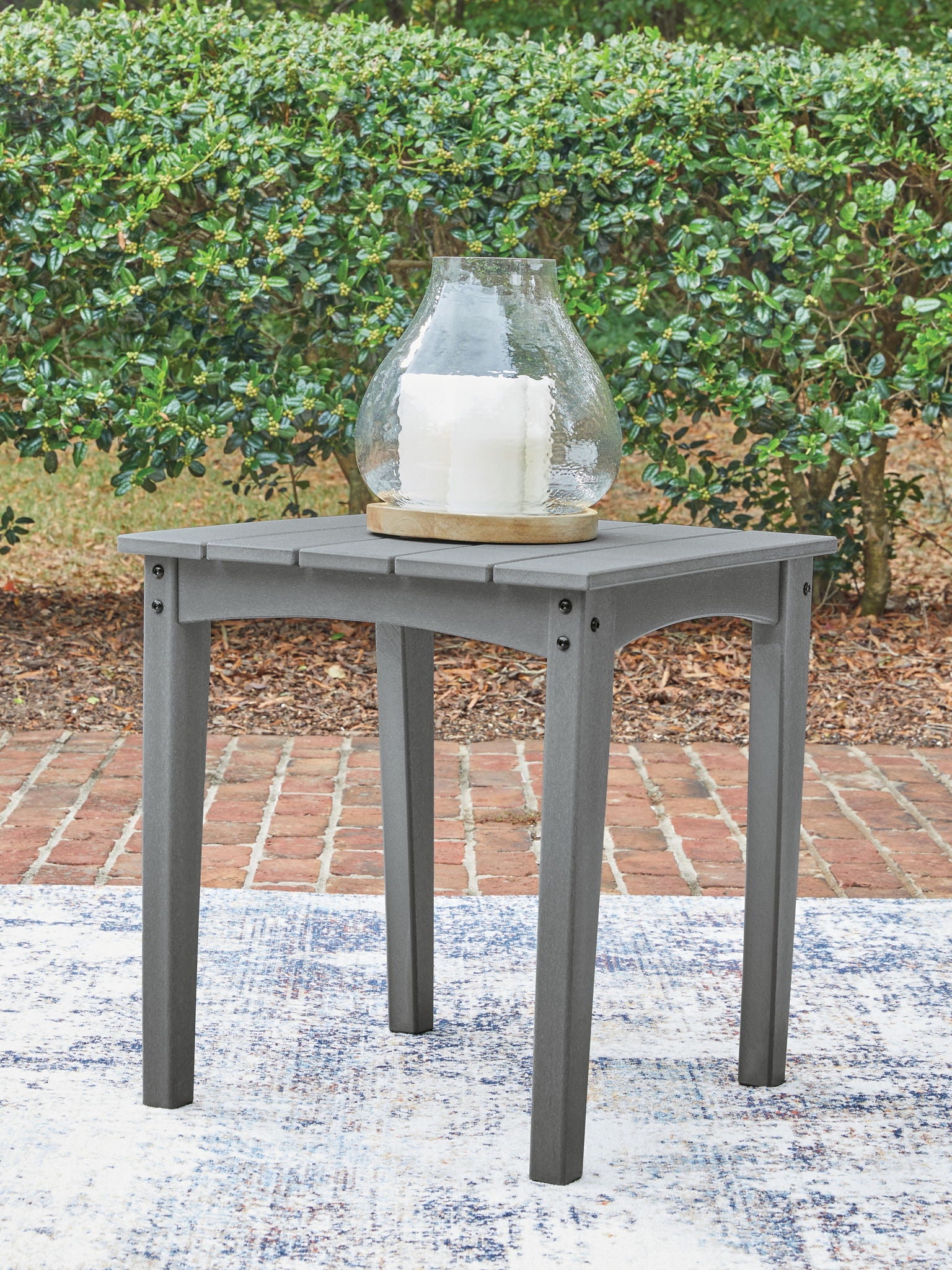 Cove Beach - Table d'appoint carrée - Grise