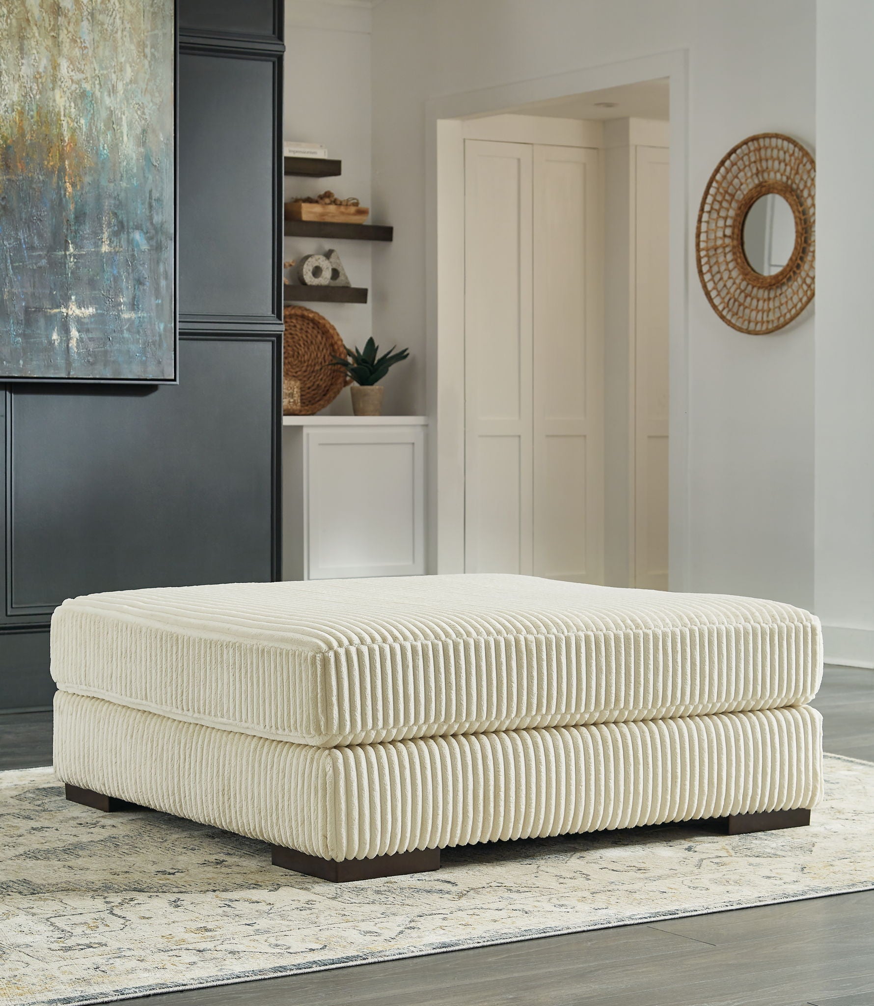 Lindyn - Grand pouf d'appoint