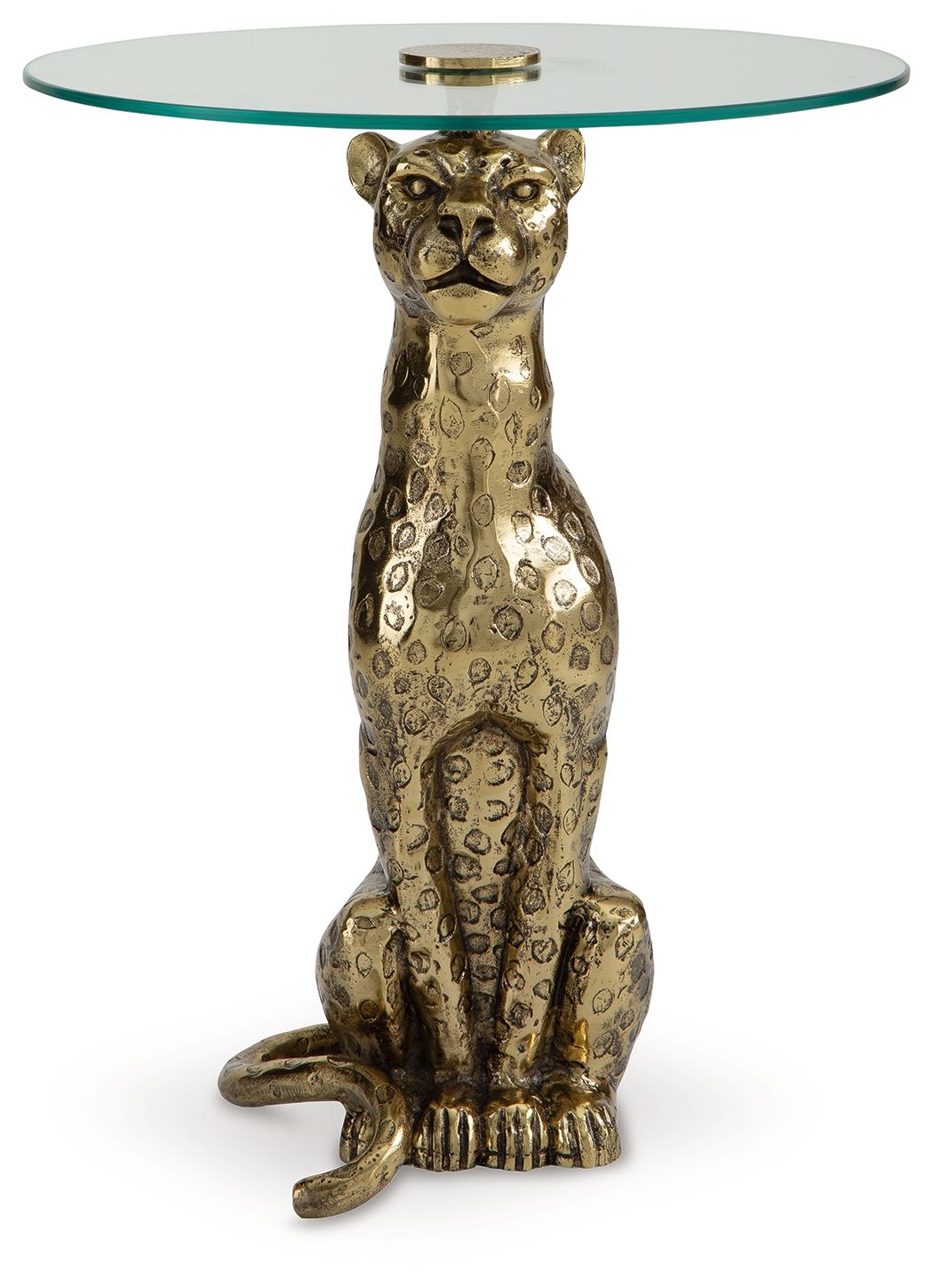 Vallain - Table d'appoint - Finition or antique
