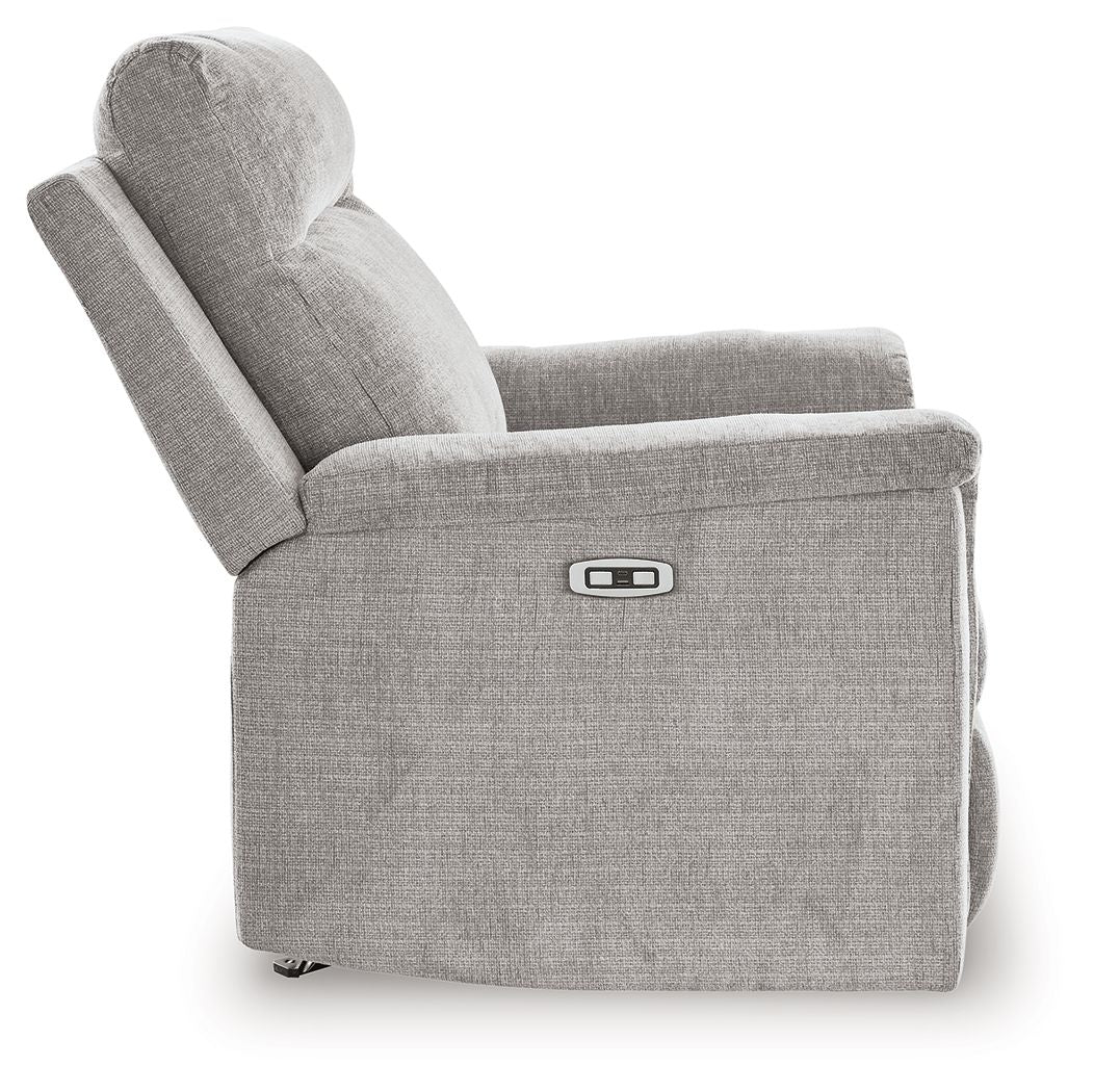 Barnsana - Fauteuil inclinable motorisé - Tissu - Cendré