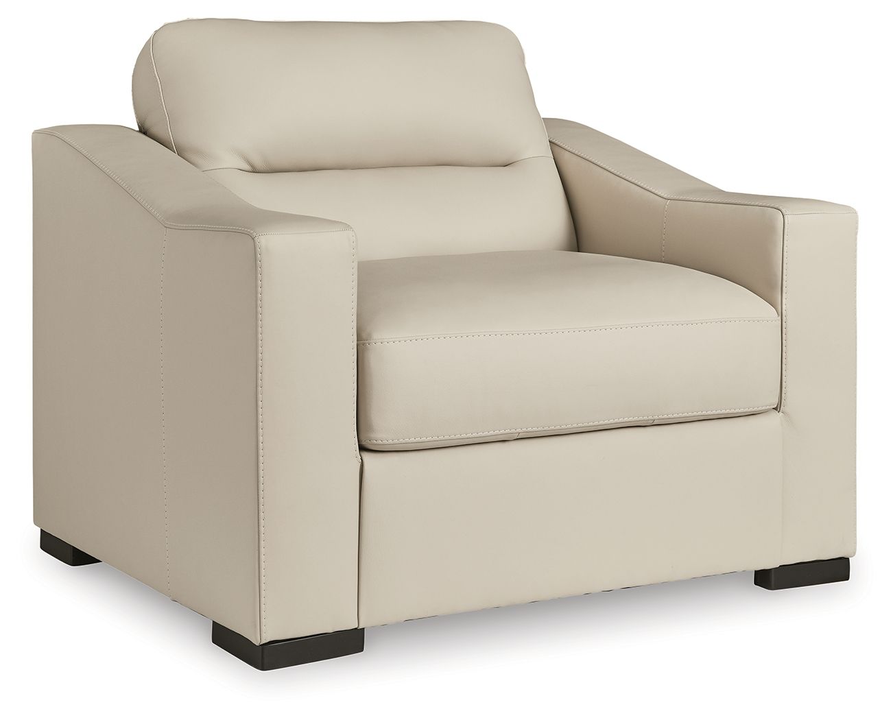 Treasure Trove - Chair And A Half - Leather Match - Almond