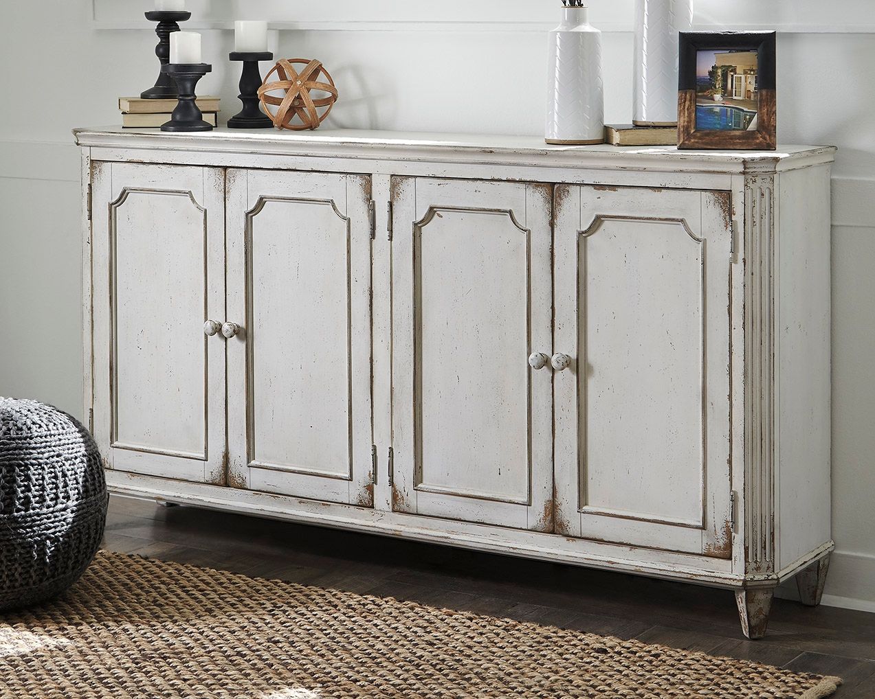 Mirimyn - Meuble d'appoint - Blanc Antique