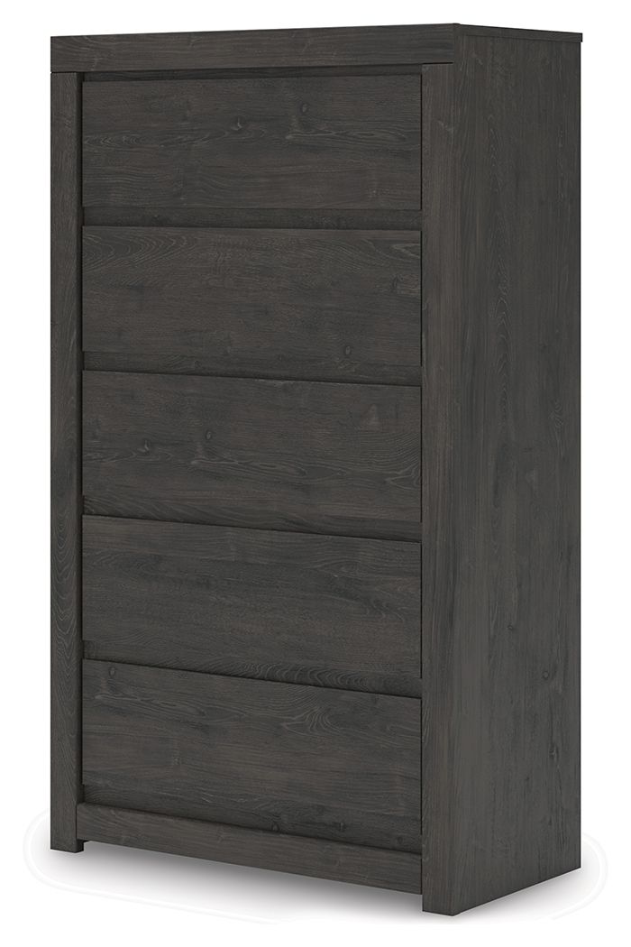 Fraluna - Commode Cinq Tiroirs - Anthracite