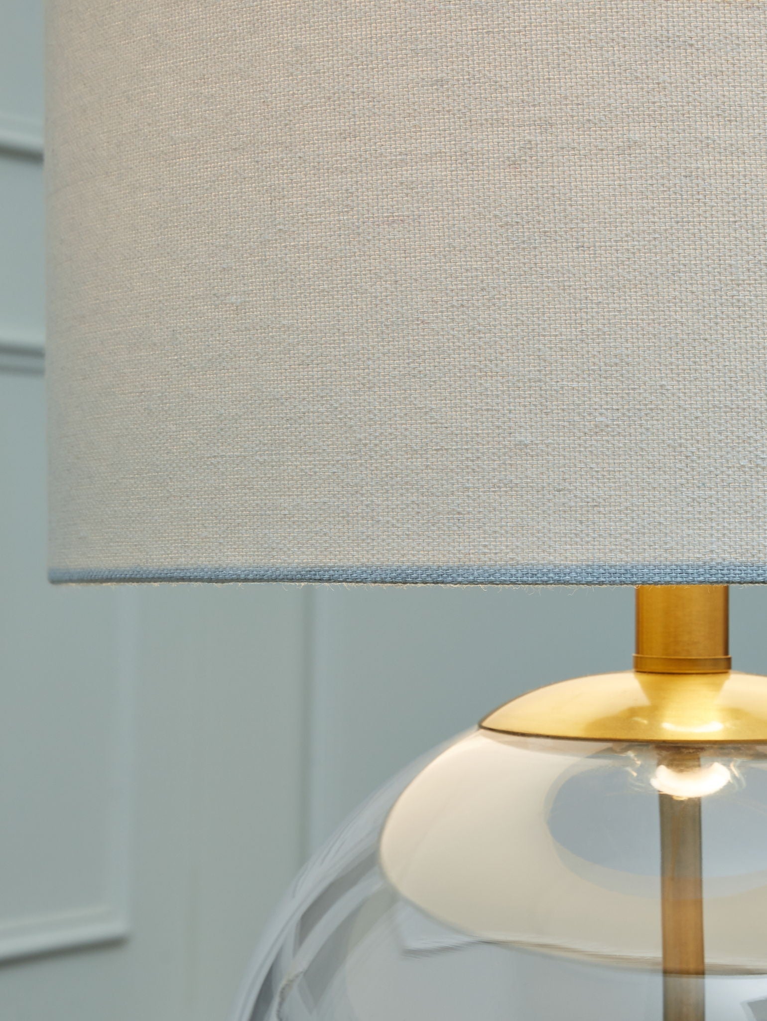 Samder - Lampe de table en verre - Blanc